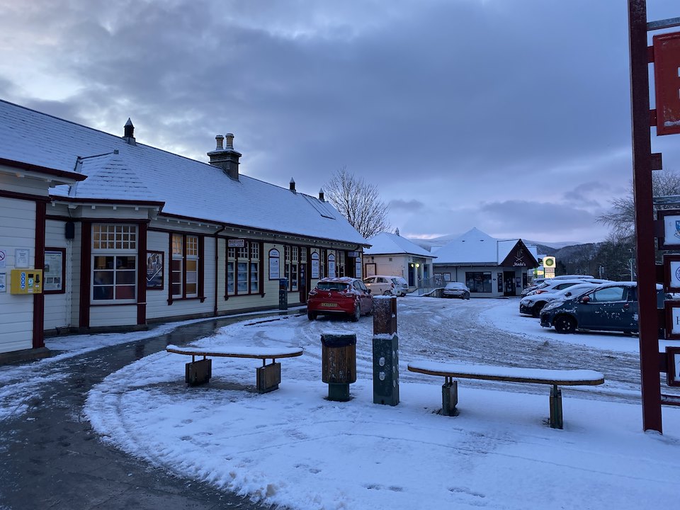 First snow of the winter, Aviemore